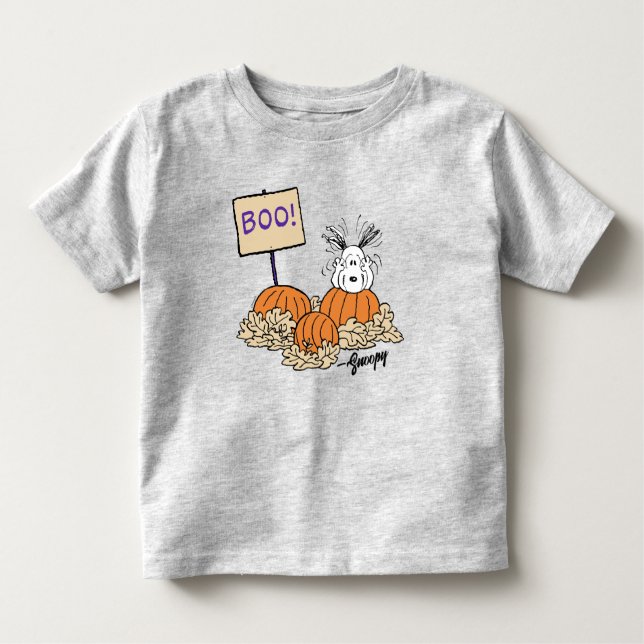 Peanuts | Snoopy Pumpkin Patch Boo! Toddler T-Shirt (Front)