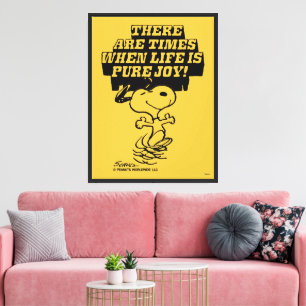 Peanuts Snoopy Pure Joy Canvas Print
