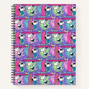 Peanuts   Snoopy Purple Surf Pattern Notebook