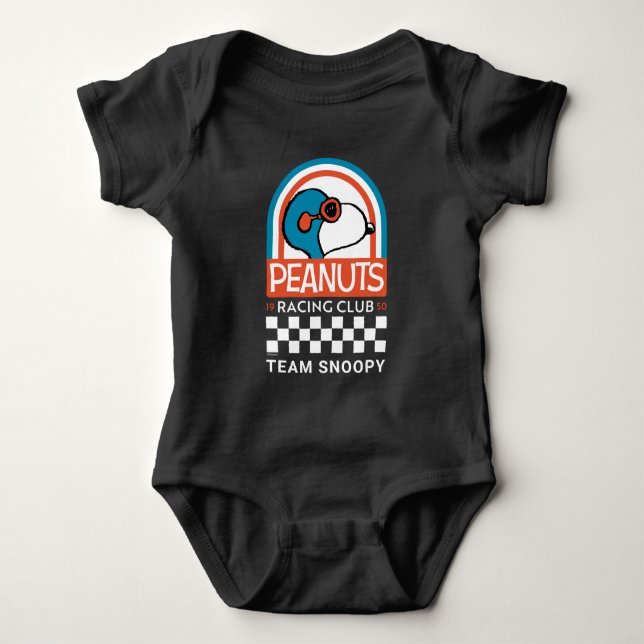 Peanuts | Snoopy Racing Club Baby Bodysuit (Front)