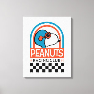 Peanuts Snoopy Racing Club Canvas Print