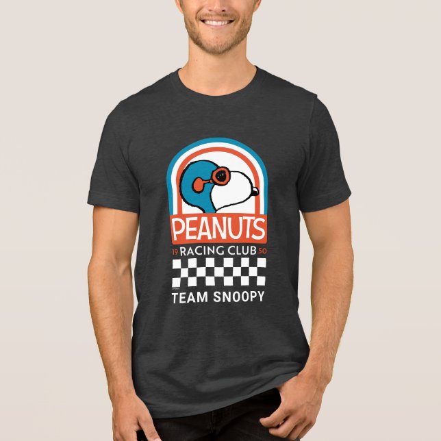 Peanuts | Snoopy Racing Club Tri-Blend Shirt (Front)