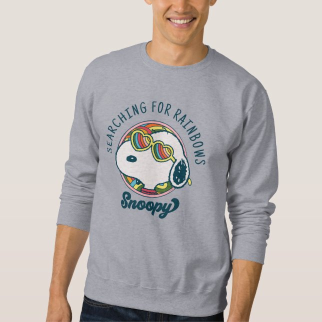 Peanuts | Snoopy Rainbow Heart Sunglasses Sweatshirt (Front)