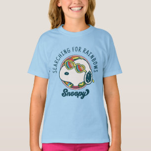 Peanuts   Snoopy Rainbow Heart Sunglasses T-Shirt