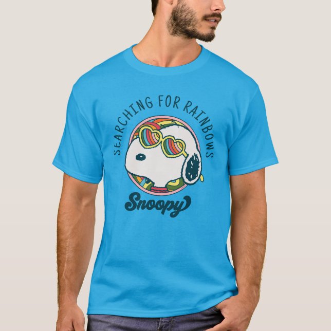 Peanuts | Snoopy Rainbow Heart Sunglasses T-Shirt (Front)