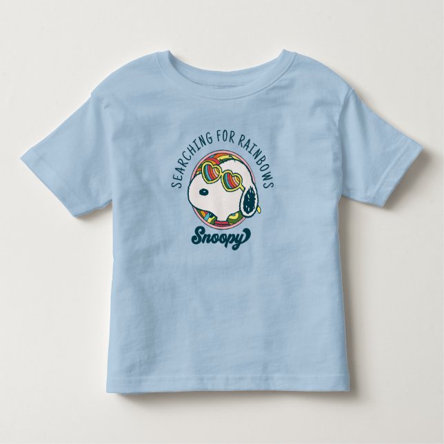 Peanuts | Snoopy Rainbow Heart Sunglasses Toddler T-Shirt (Front)