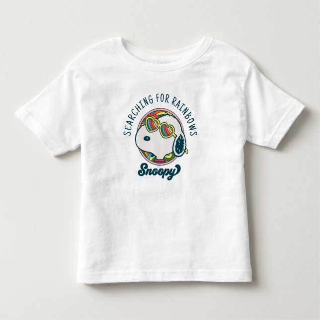 Peanuts | Snoopy Rainbow Heart Sunglasses Toddler T-Shirt (Front)