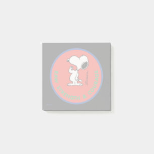 Peanuts   Snoopy Raw Strength & Courage Badge Post-it Notes