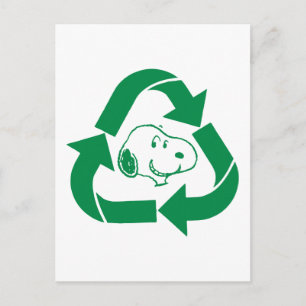 Peanuts   Snoopy Recycle Reuse Postcard