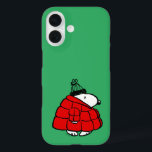 Peanuts | Snoopy Red Puffer Jacket iPhone 16 Case<br><div class="desc">Check out this fun Peanuts design featuring Snoopy in his red puffy winter jacket.</div>