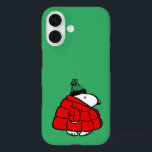 Peanuts | Snoopy Red Puffer Jacket iPhone 16 Case<br><div class="desc">Check out this fun Peanuts design featuring Snoopy in his red puffy winter jacket.</div>