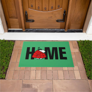 Peanuts   Snoopy Red Puffer Jacket Doormat