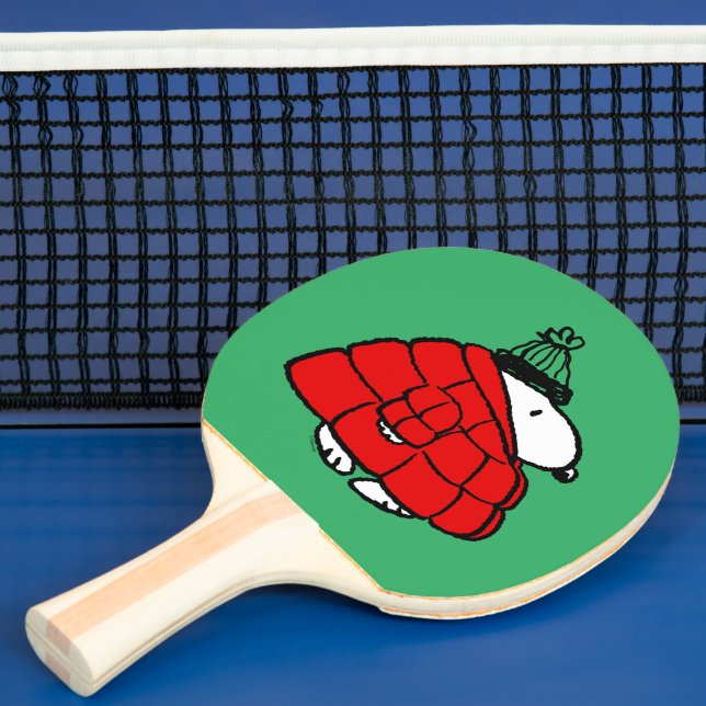 Peanuts | Snoopy Red Puffer Jacket Ping Pong Paddle (Insitu)