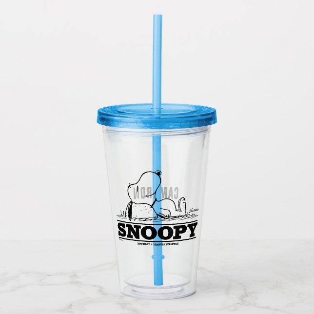 Peanuts | Snoopy Rest Break Acrylic Tumbler (Front)