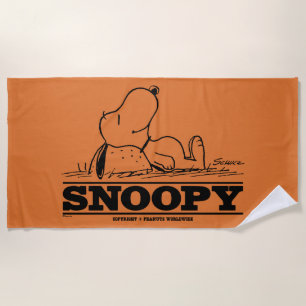 Peanuts   Snoopy Rest Break Beach Towel