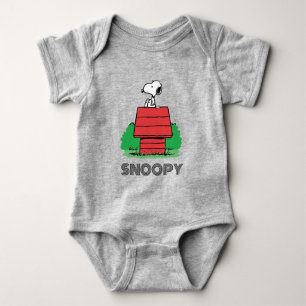 Peanuts   Snoopy Resting on Doghouse Baby Bodysuit