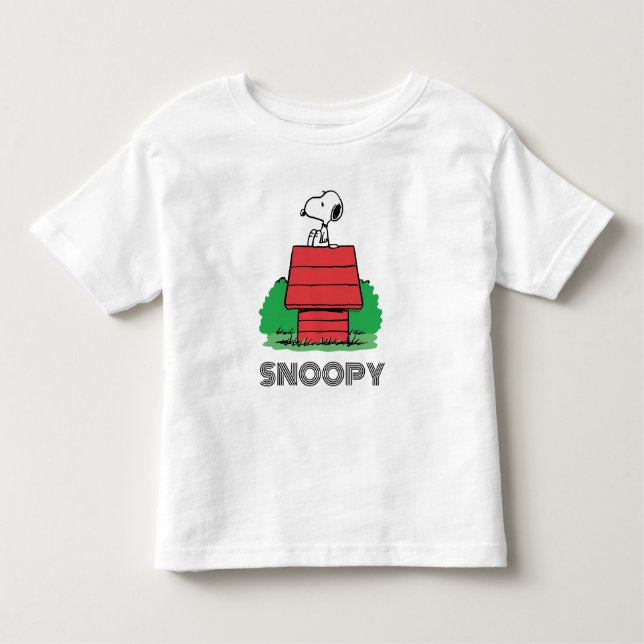 Peanuts | Snoopy Resting on Doghouse Toddler T-Shirt (Front)