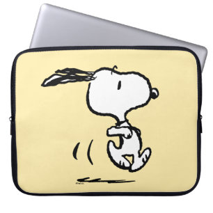 Peanuts   Snoopy Running Laptop Sleeve