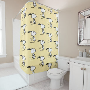 Peanuts   Snoopy Running Shower Curtain