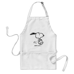 Peanuts   Snoopy Running Standard Apron