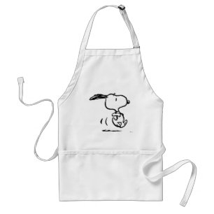 Peanuts   Snoopy Running Standard Apron