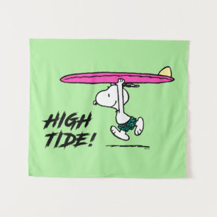 Peanuts   Snoopy Running to the Surf Tapestry