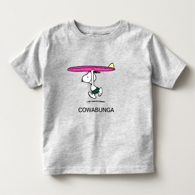 Peanuts | Snoopy Running to the Surf Toddler T-Shirt (Front)