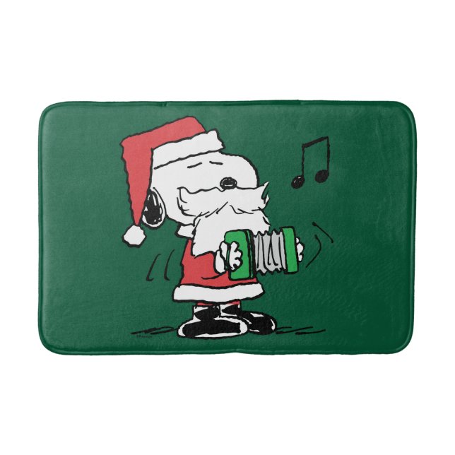 Peanuts | Snoopy Santa Claus Accordian Bath Mat (Front)