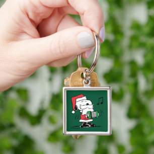 Peanuts   Snoopy Santa Claus Accordian Key Ring
