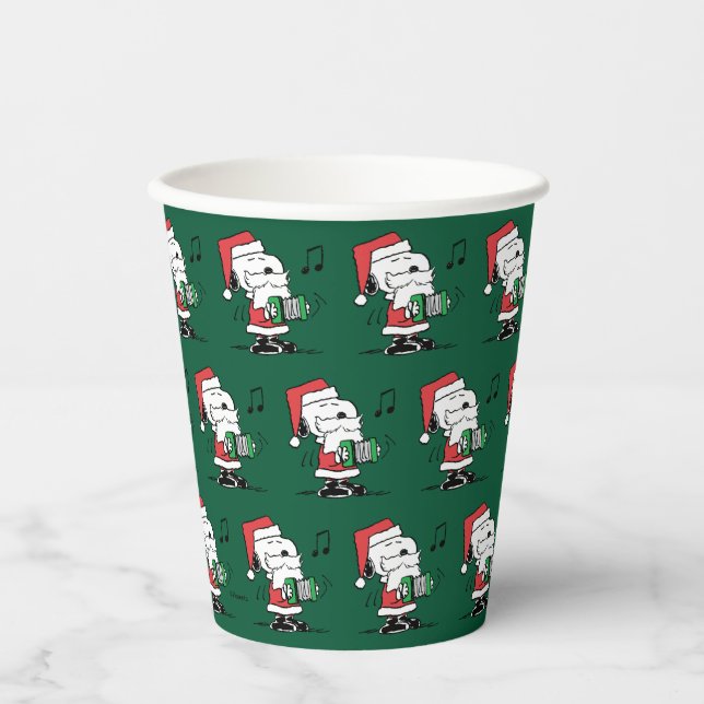 Peanuts | Snoopy Santa Claus Accordian Paper Cups (Front)
