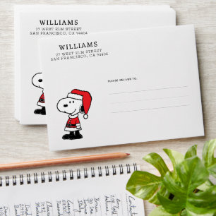 Peanuts Snoopy Santa Claus Envelope
