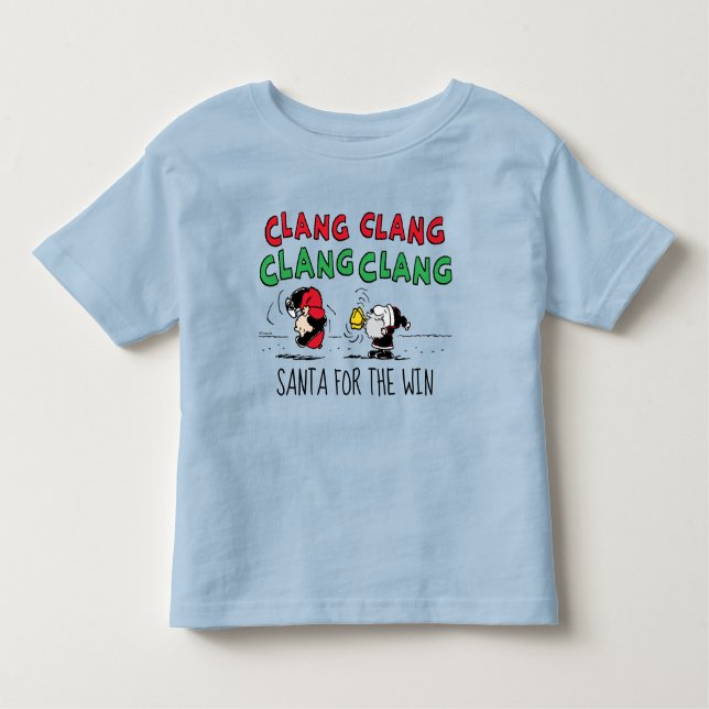 Peanuts | Snoopy Santa Claus & Lucy Toddler T-Shirt (Front)