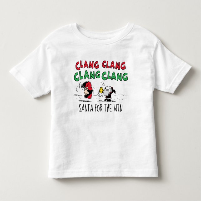 Peanuts | Snoopy Santa Claus & Lucy Toddler T-Shirt (Front)