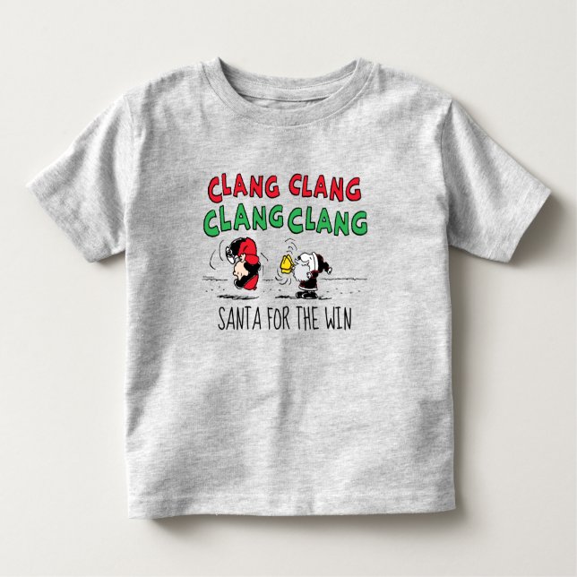 Peanuts | Snoopy Santa Claus & Lucy Toddler T-Shirt (Front)