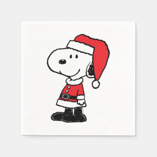 Peanuts   Snoopy Santa Claus Napkin