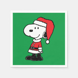 Peanuts Snoopy Santa Claus Napkin