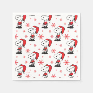 Peanuts   Snoopy Santa Claus Napkin