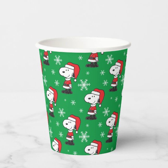 Peanuts | Snoopy Santa Claus Paper Cups (Front)