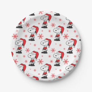 Peanuts   Snoopy Santa Claus Paper Plate