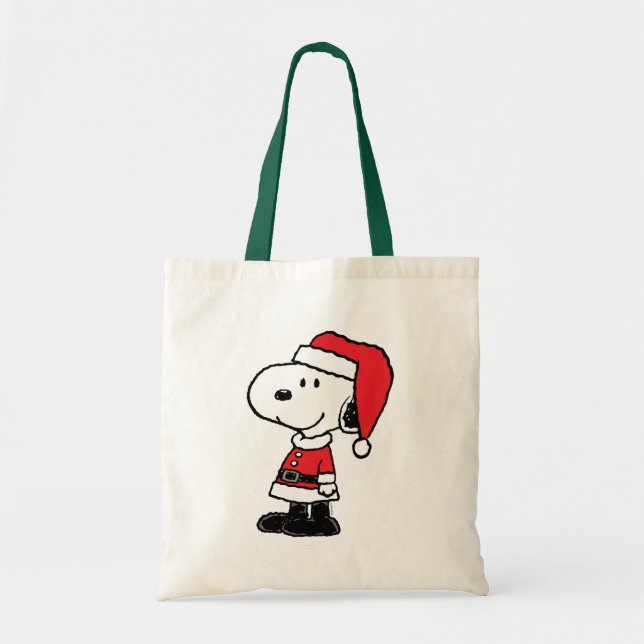 Peanuts | Snoopy Santa Claus Tote Bag (Front)