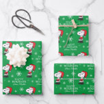 Peanuts | Snoopy Santa Claus Wrapping Paper Sheet<br><div class="desc">Check out this fun Peanuts Christmas design featuring Snoopy.</div>