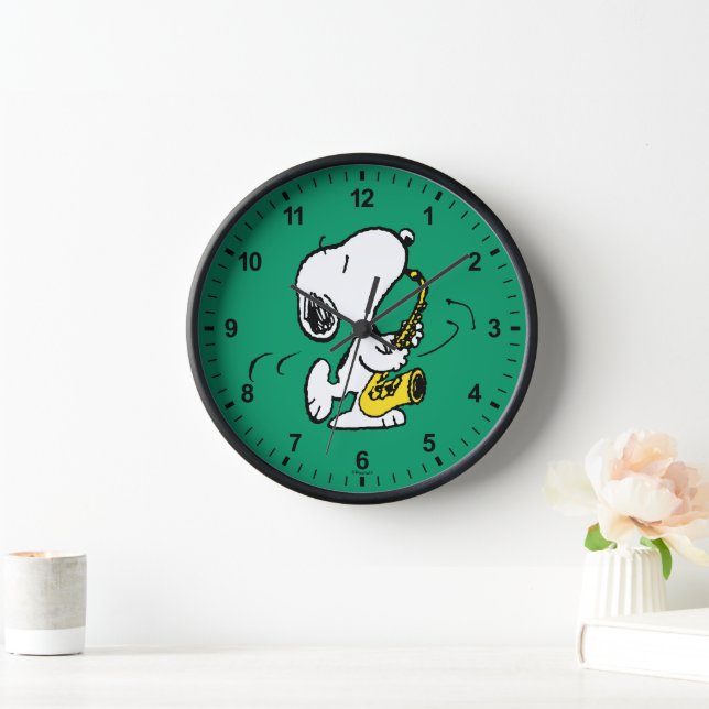 Peanuts | Snoopy Saxophone Player Clock (Home)
