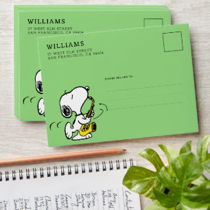 Peanuts   Snoopy Saxophone Player Envelope