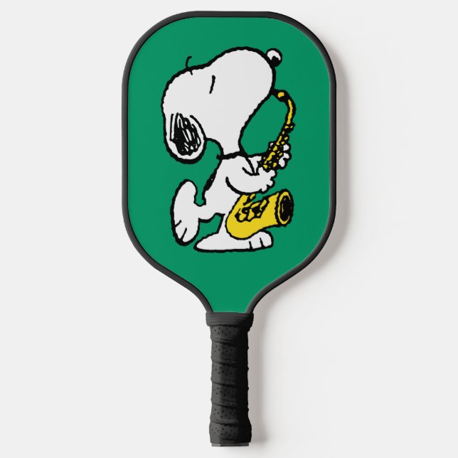 Peanuts | Snoopy Saxophone Player Pickleball Paddle (Front)