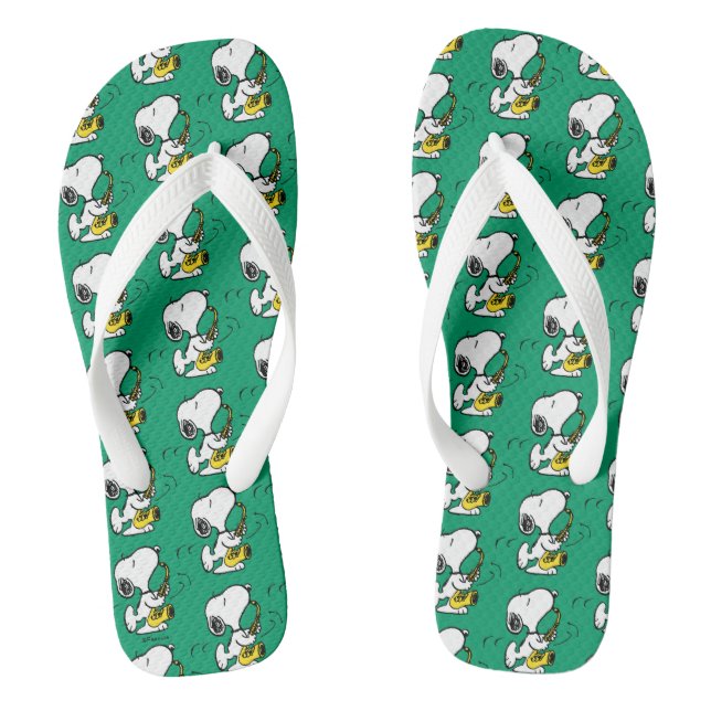 Peanuts | Snoopy Saxophone Player Thongs (Footbed)