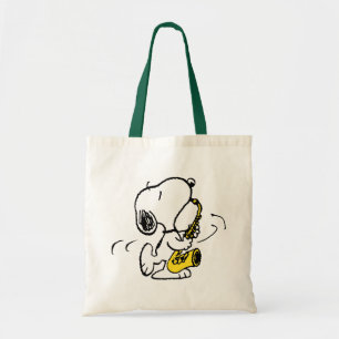 Peanuts   Snoopy Saxophone Player Tote Bag