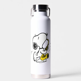 Peanuts   Snoopy Saxophone Player Water Bottle