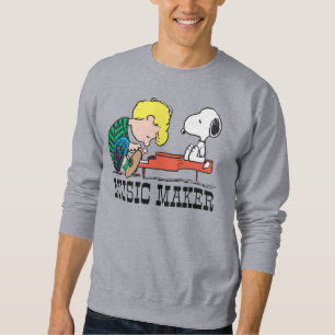 Peanuts   Snoopy & Schroeder at the Piano Sweatshirt