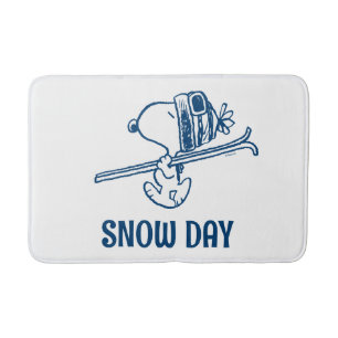 Peanuts   Snoopy Ski Trip Bath Mat