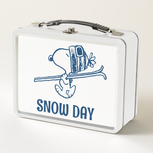 Peanuts | Snoopy Ski Trip Metal Lunch Box (Front)